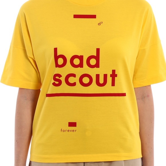 Dsquared2 Bad Scout t-shirt, Basic yellow, limited edition, Women’s size Medium - Picture 2 of 8